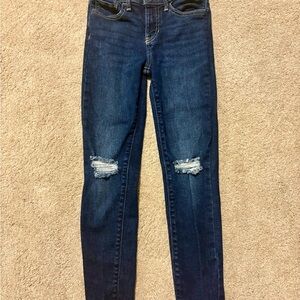 Old Navy Kids Dark Blue Distressed Jeans
